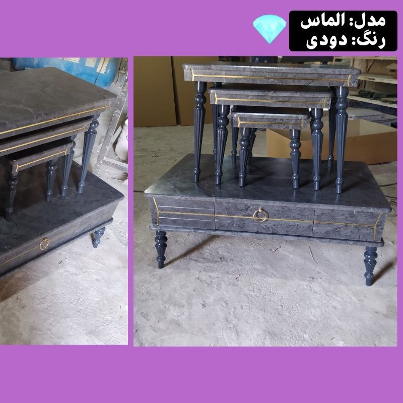 جلو مبلی خراطی چهار تیکه کشو دار پس کرایه و ارسال به مقصد
