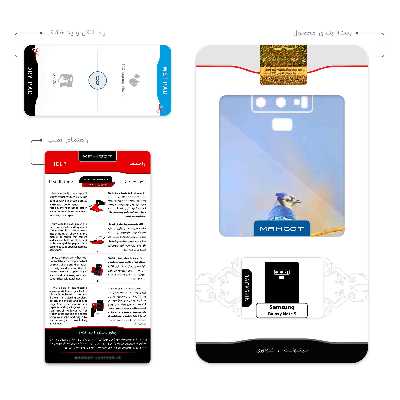 برچسب پوششی ماهوت مدل Cyanocitta cristata مناسب برای گوشی موبایل سامسونگ Galaxy Note 9