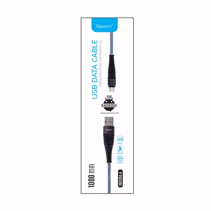 کابل تبدیل USB به microUSB وریتی مدل CB 3135 طول 1 متر
