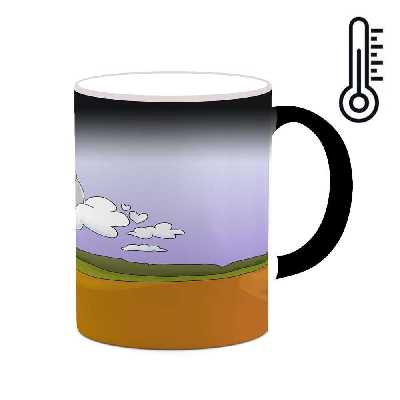 ماگ حرارتی کاکتی طرح فانتزی مدل mgh19024