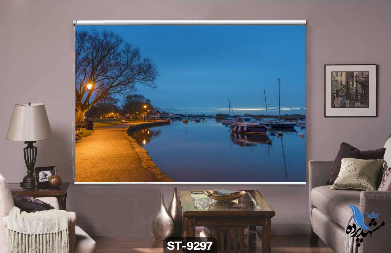 پرده شیدرول تصویری طرح پارک ساحلی کد ST9297