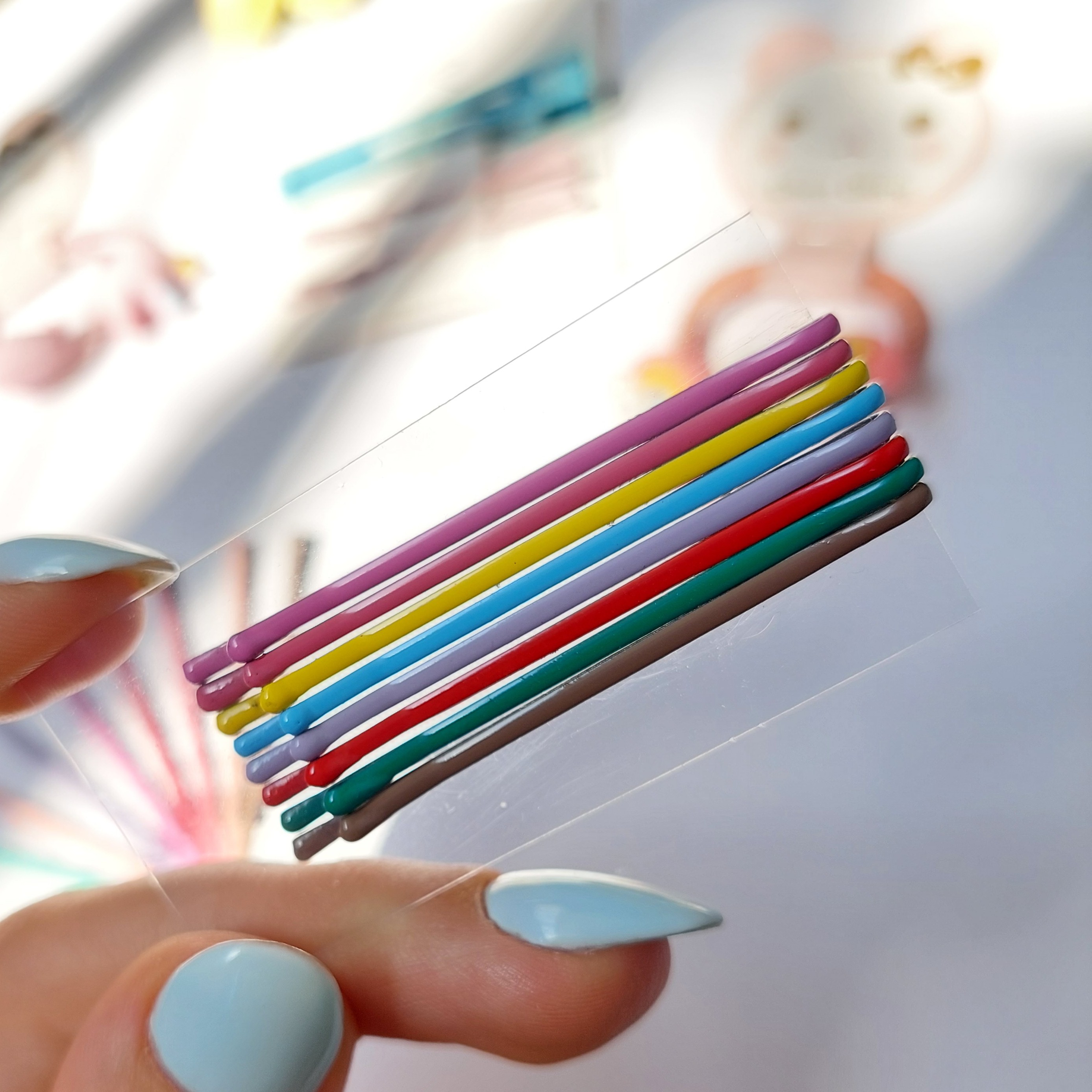 پک سنجاق رنگی براق