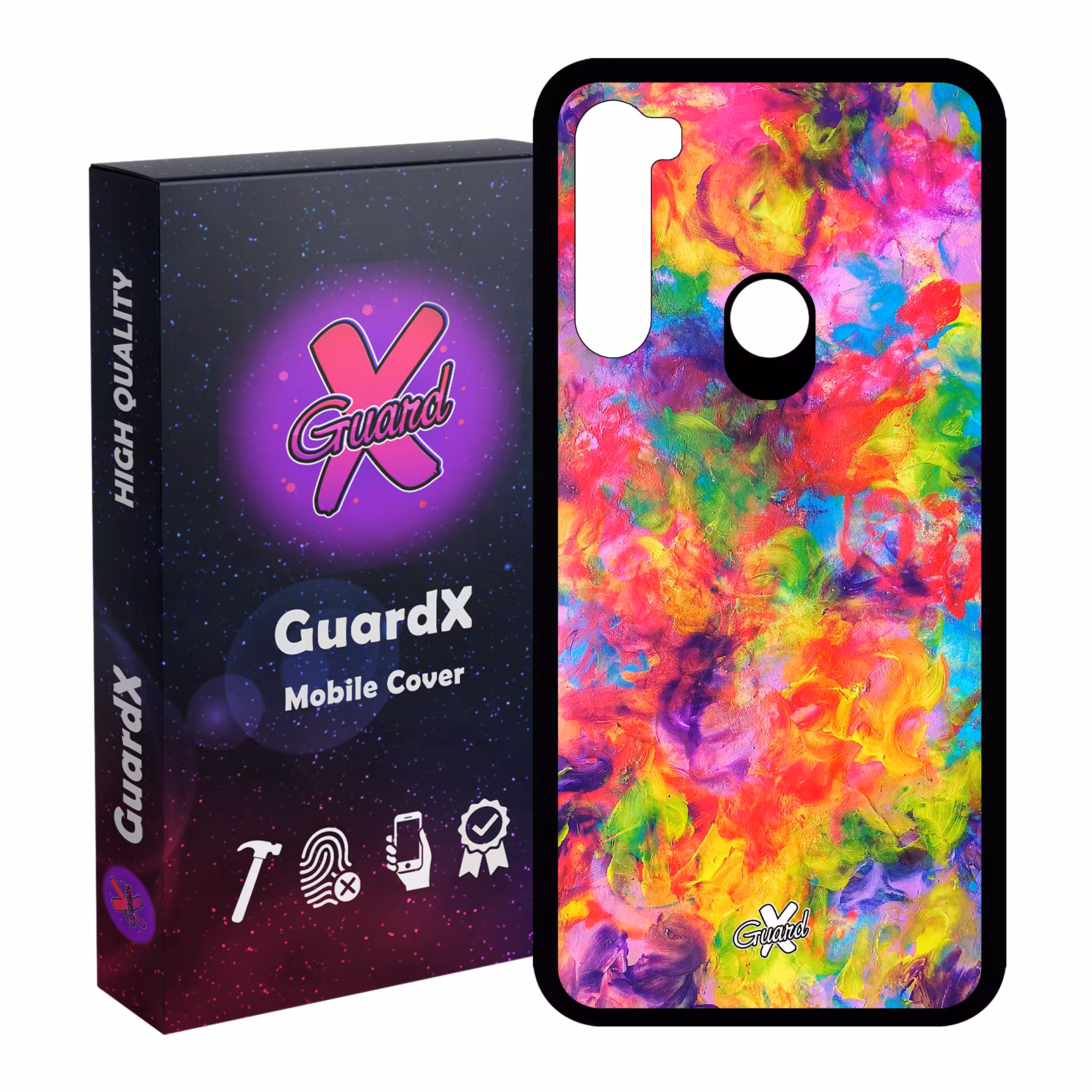 کاور گارد ایکس طرح رنگی مدل Glass10390 مناسب برای گوشی موبایل شیائومی Redmi Note 8