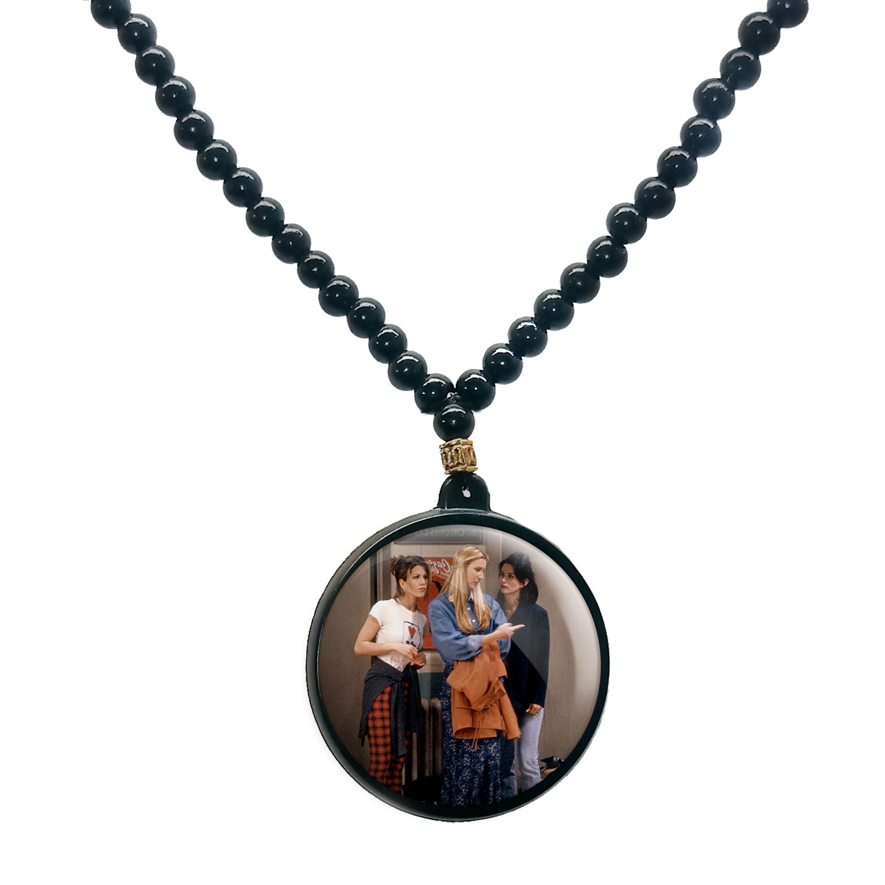 گردنبند پرمانه طرح فرندز کد pmd.18788مدل دو طرفه