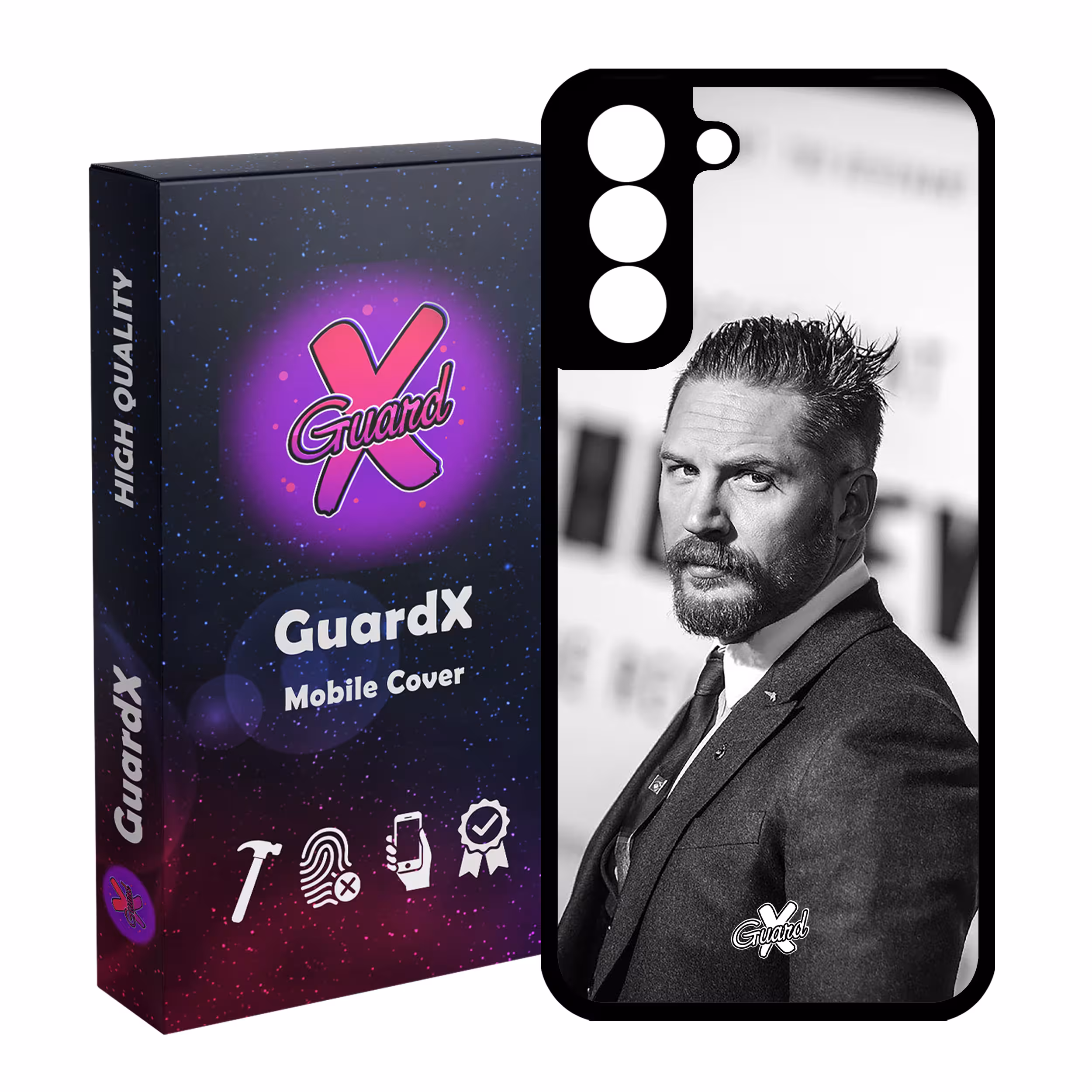 کاور گارد ایکس طرح تام هاردی مدل Glass10140 مناسب برای گوشی موبایل سامسونگ Galaxy S21 FE