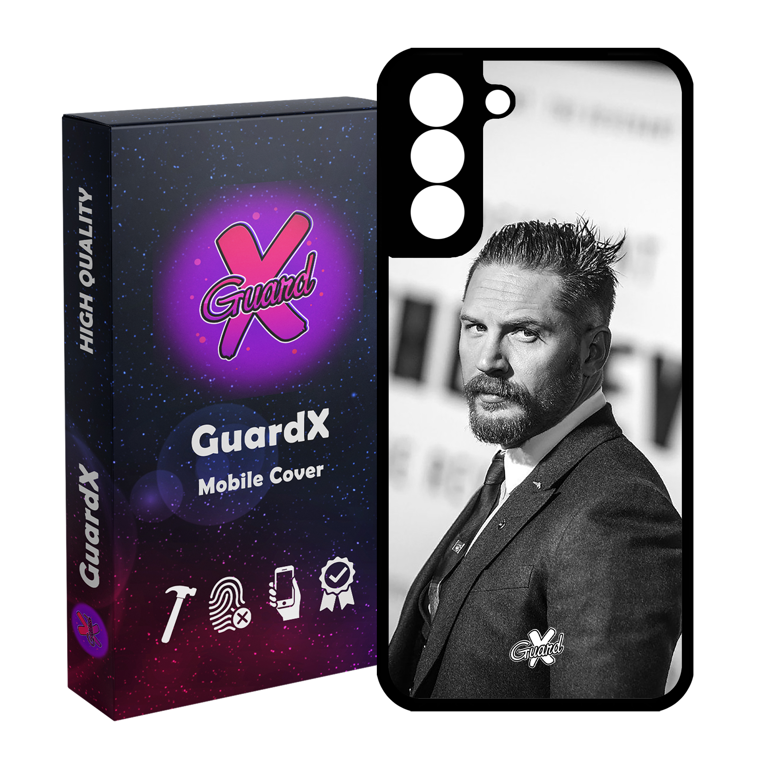 کاور گارد ایکس طرح تام هاردی مدل Glass10140 مناسب برای گوشی موبایل سامسونگ Galaxy S21 FE