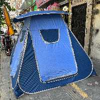 چادر مسافرتی و پشه بند و الاچیق 8 نفره ریپس با جنس آکسفورد برنو  رنگ اب ترکیبی