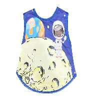 پیشبند نوزادحلقه ای پشت حوله ای کره ماه 