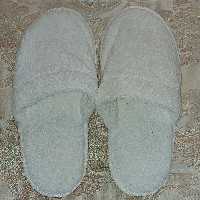 دمپایی حوله ای کتان سفید