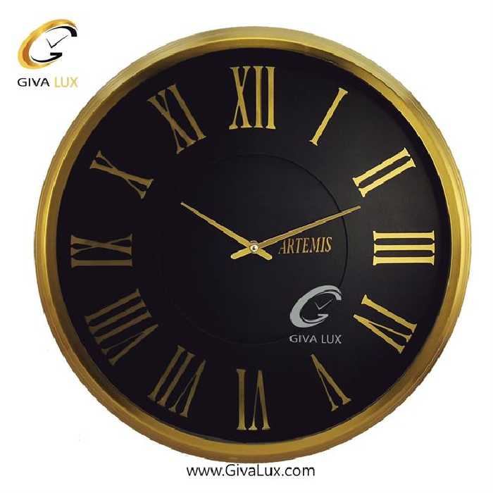 ساعت دیواری اورجینال آرتمیس آلیاژ فلزی طلایی| کد رفرنس 11227، مدل: 2023Gold