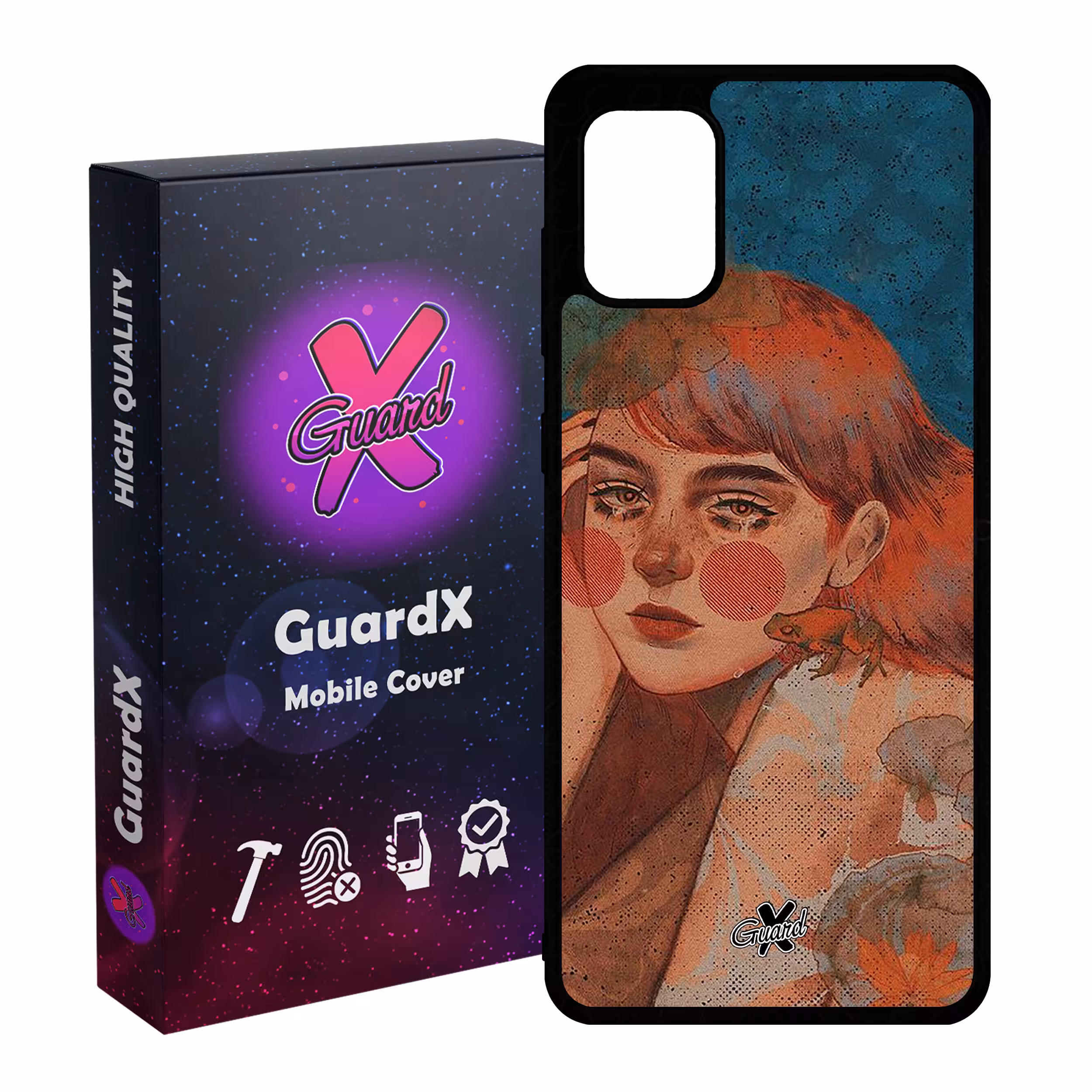 کاور گارد ایکس طرح Girl مدل Glass10330 مناسب برای گوشی موبایل سامسونگ Galaxy A31