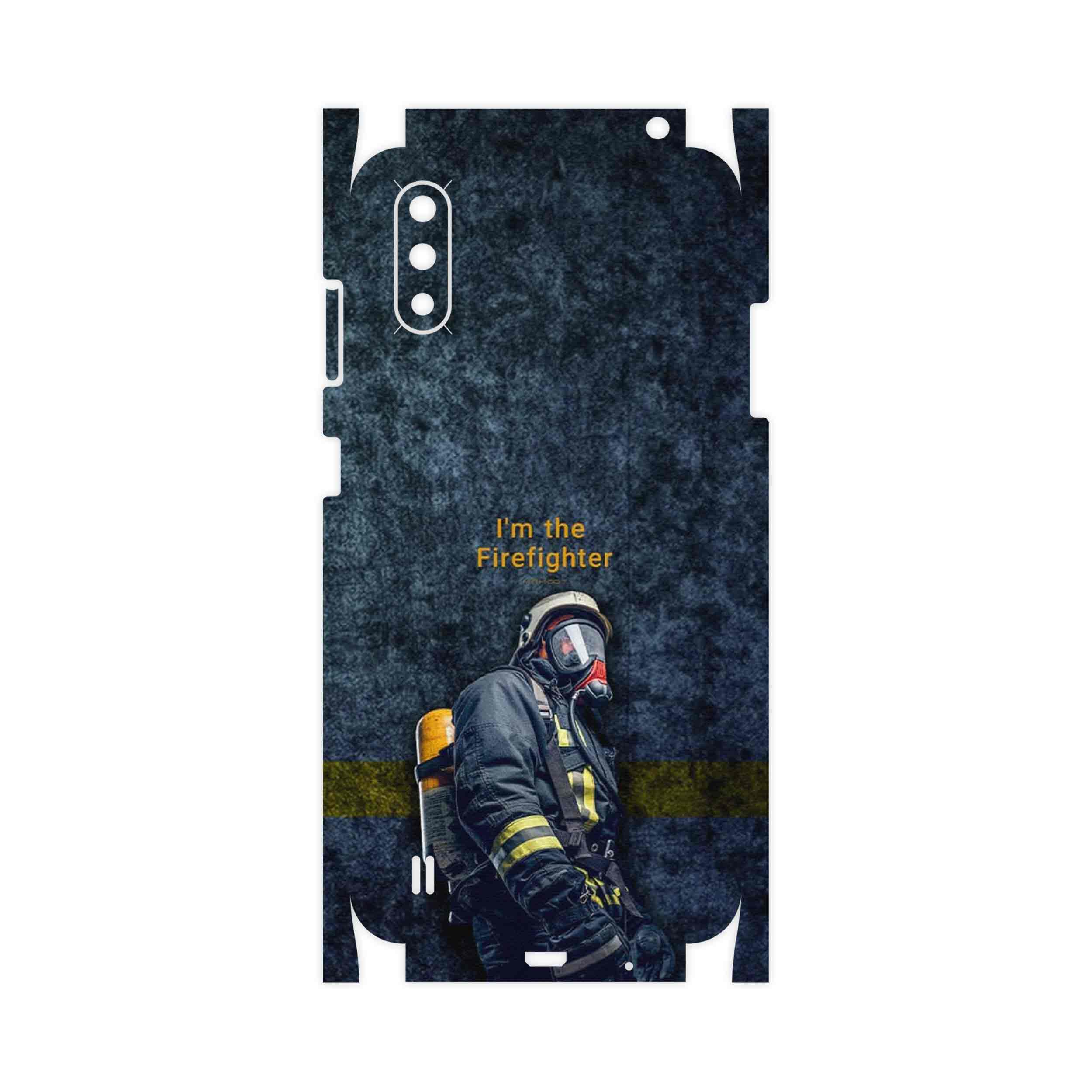 برچسب پوششی ماهوت مدل Firefighter-FullSkin مناسب برای گوشی موبایل سامسونگ Galaxy A01