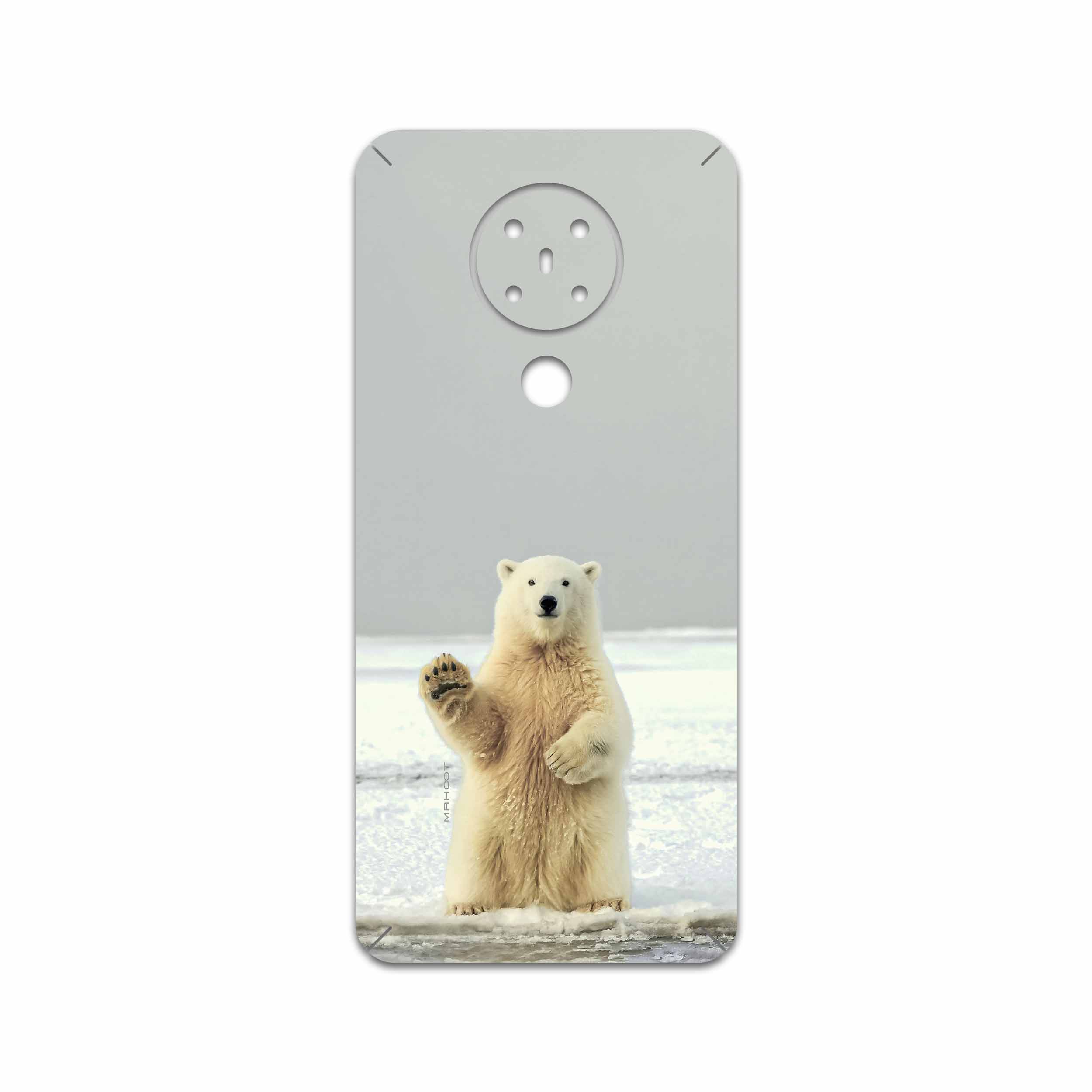 برچسب پوششی ماهوت مدل Polar bear مناسب برای گوشی موبایل نوکیا 5.3