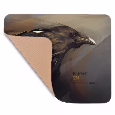 ماوس پد طرح Dark Crows مدل W11