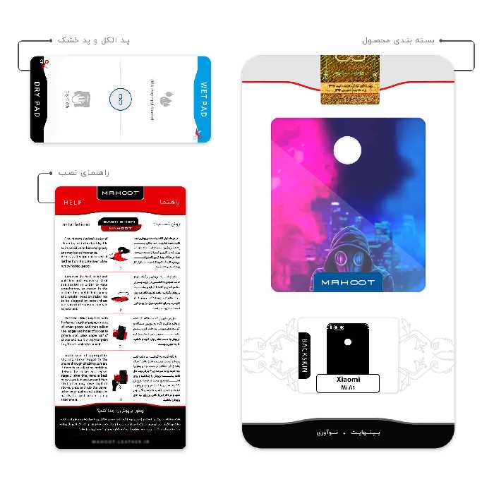 برچسب پوششی ماهوت مدل Smoke Rainbow Digital Art 2 مناسب برای گوشی موبایل شیائومی Mi A1