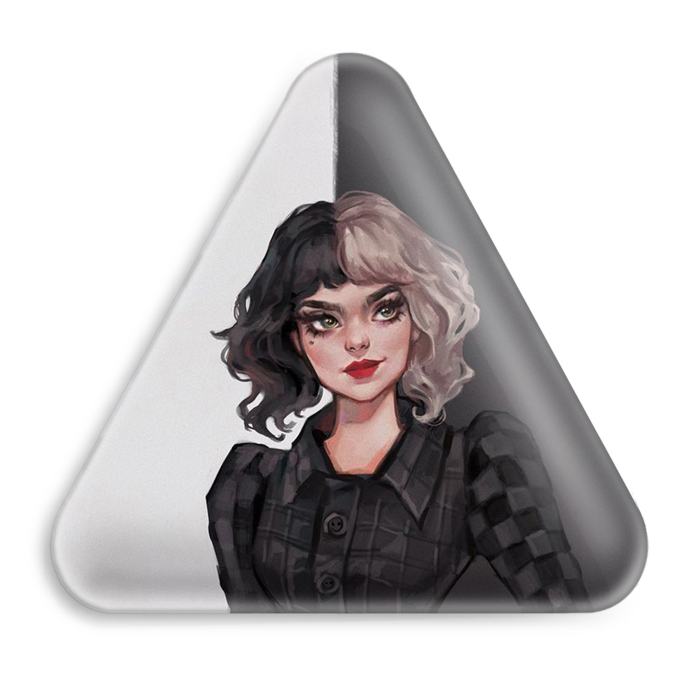 پیکسل خندالو طرح کروئلا Cruella مدل مثلثی کد 10753