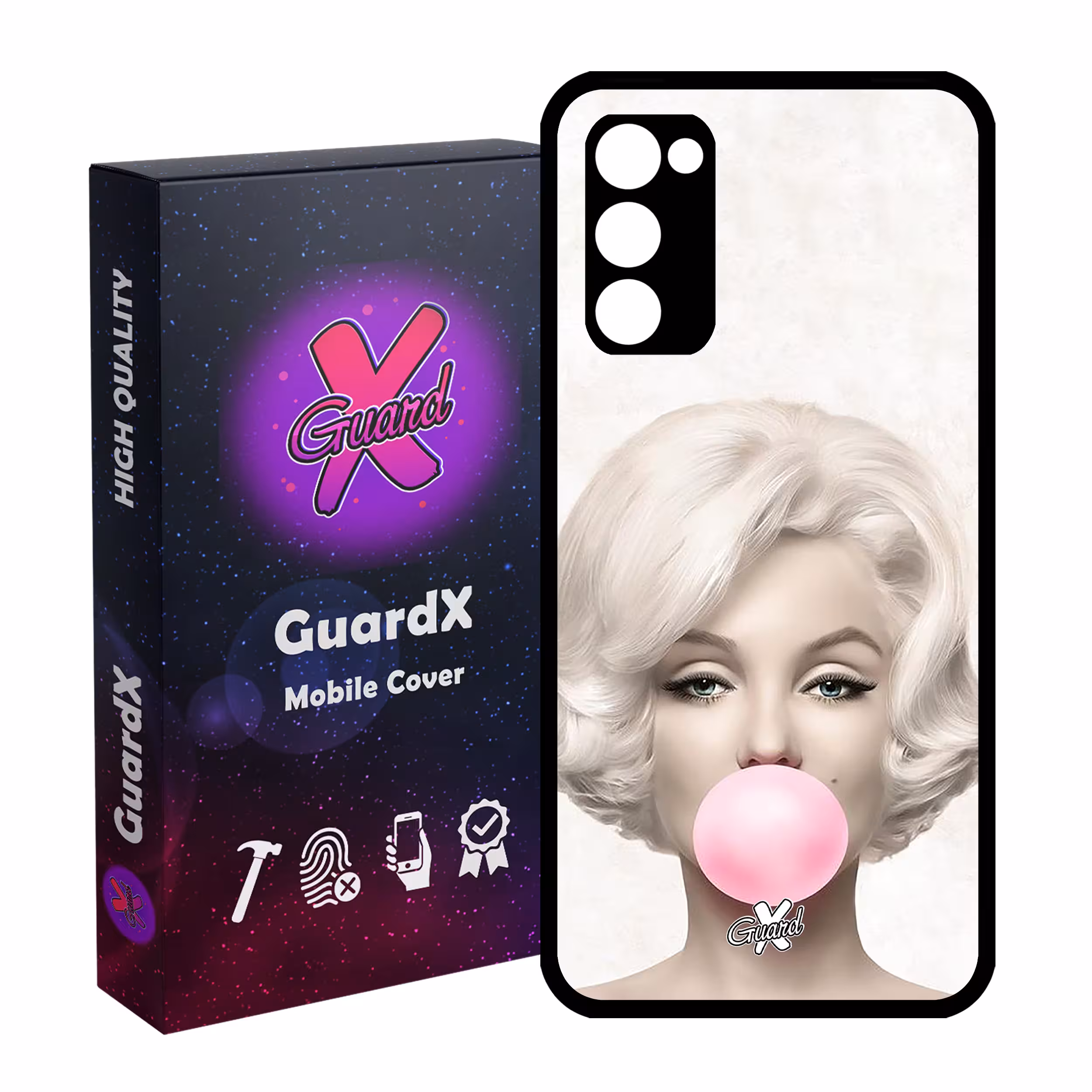 کاور گارد ایکس طرح Marilyn Monroe مدل Glass10257 مناسب برای گوشی موبایل سامسونگ Galaxy S20 FE
