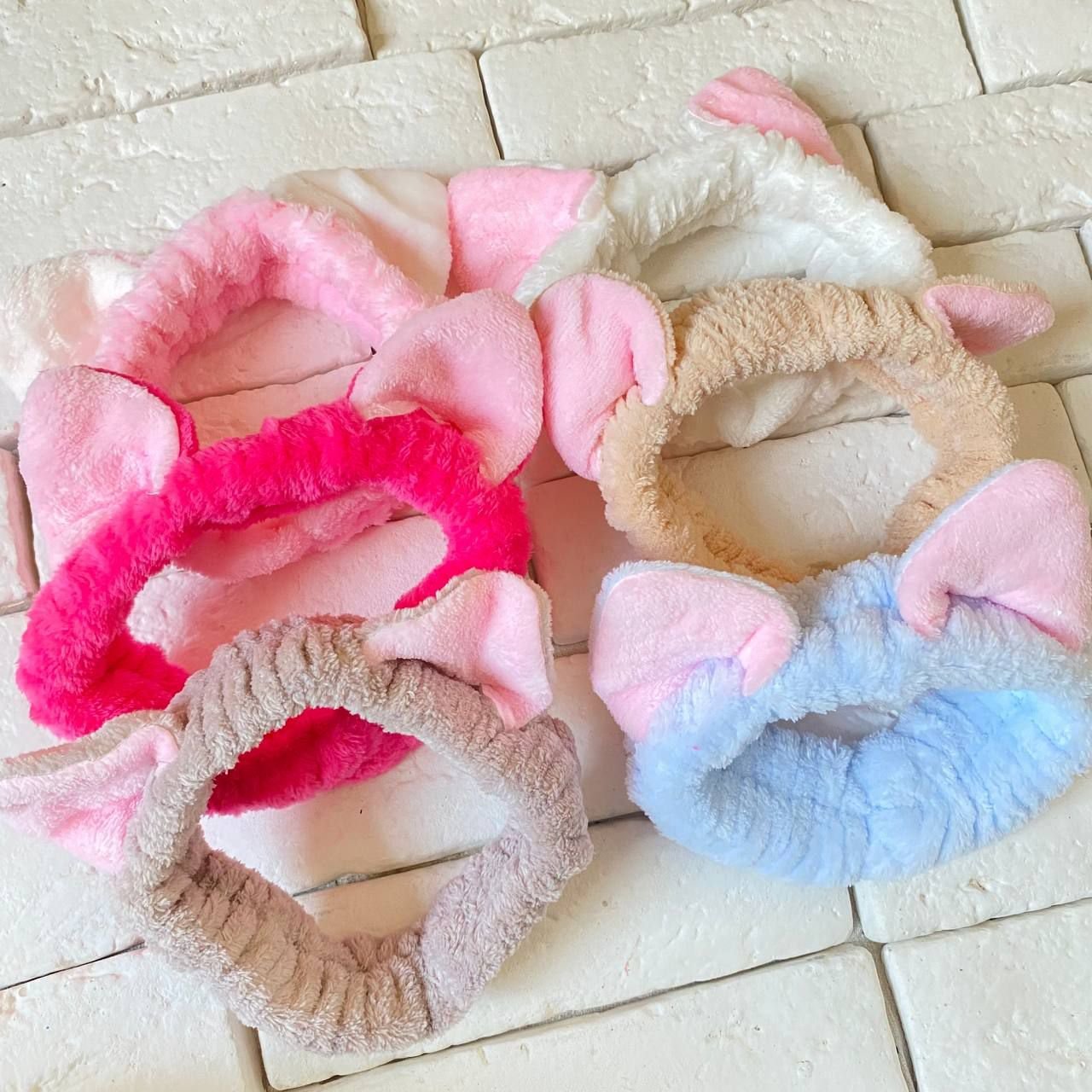 هد بند  حوله ای خرگوشی 6رنگ