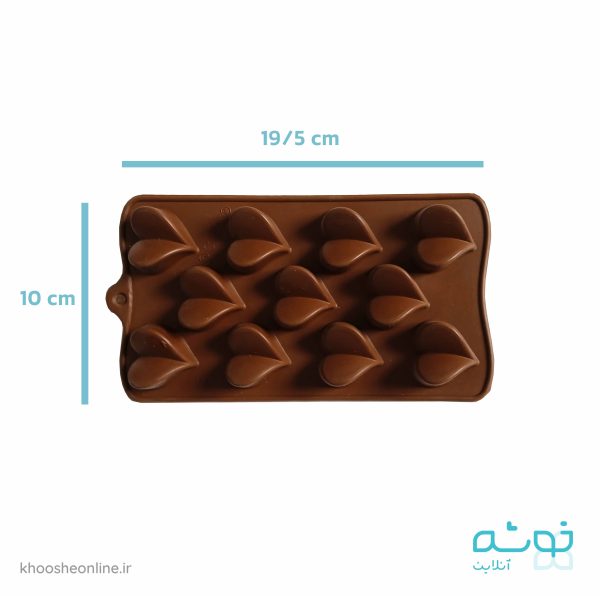 قالب شکلات سیلیکونی طرح قلب پروانه ای