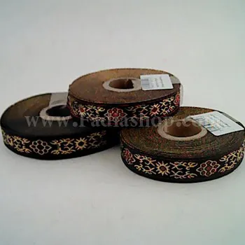 نوار سنتی باریک زری دار