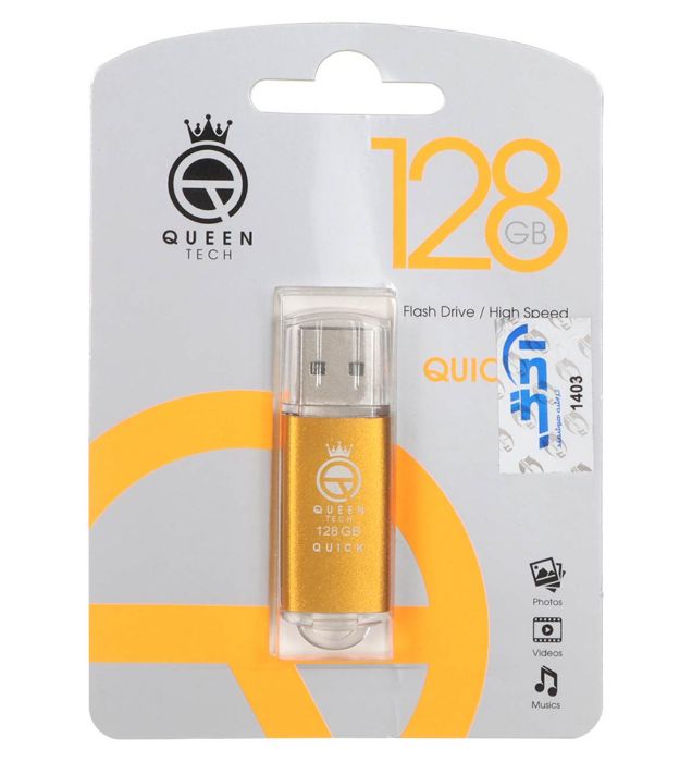 فلش مموری کوئین تک مدل Quick USB 2.0 ظرفیت 128گیگابایت