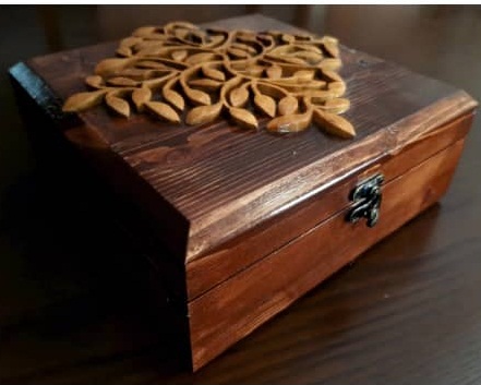 جعبه منبت و معرق تمام چوب کد 029
