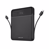 پاوربانک 20000 گرین لاین Green Lion Ultra Thin GNULTHIN20BK توان 120 وات همراه با کابل متصل