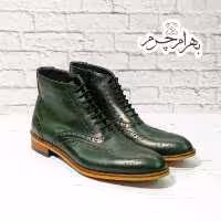 کفش نیم بوت مردانه رسمی چرم طبیعی دست دوز(ریچموند یشمی) ارسال رایگان