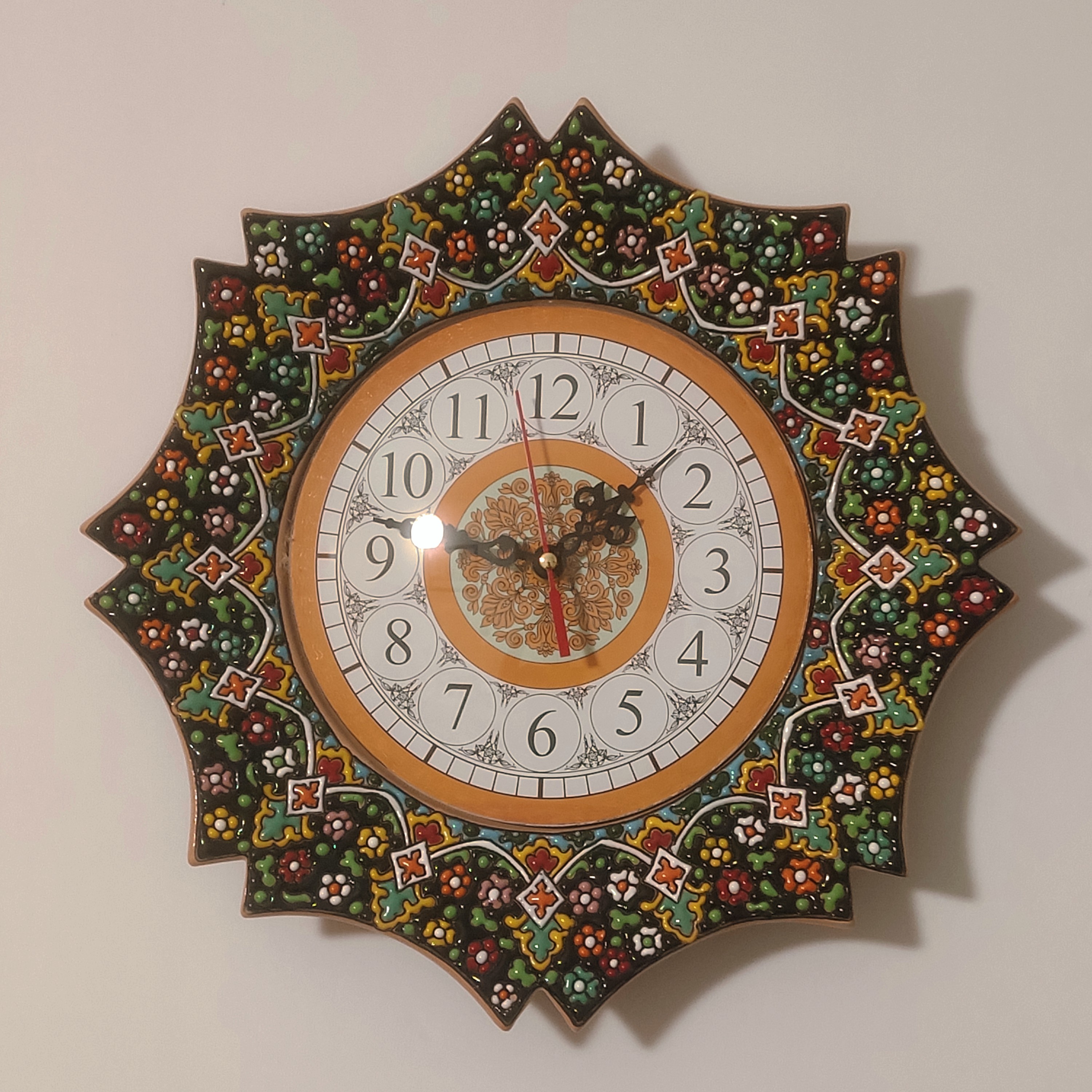 ساعت دیواری میناکاری-قطر30