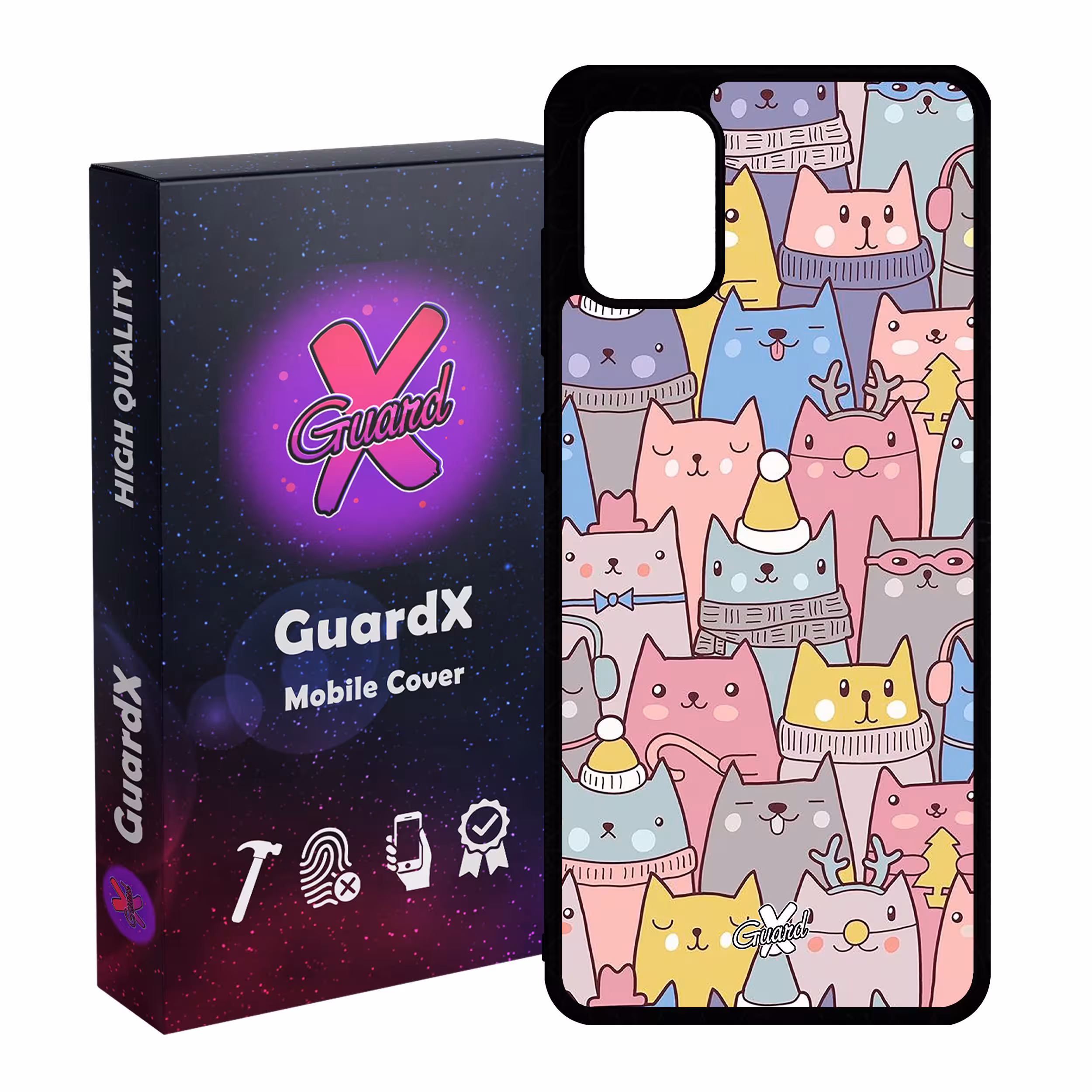 کاور گارد ایکس طرح Cat مدل Glass10074 مناسب برای گوشی موبایل سامسونگ Galaxy A31