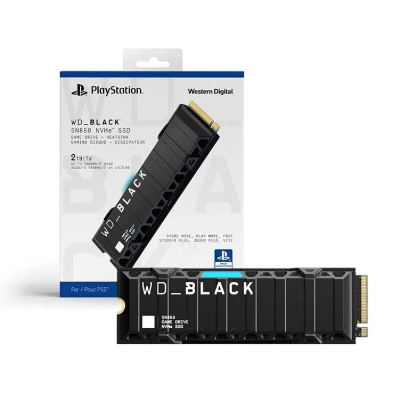 حافظه جانبی ssd رسمی مخصوص PS5  ظرفیت 1 ترابایت مدل  WD Black sn850  1TB SSD NVMe M.2 SSD  officially licenced for ps5