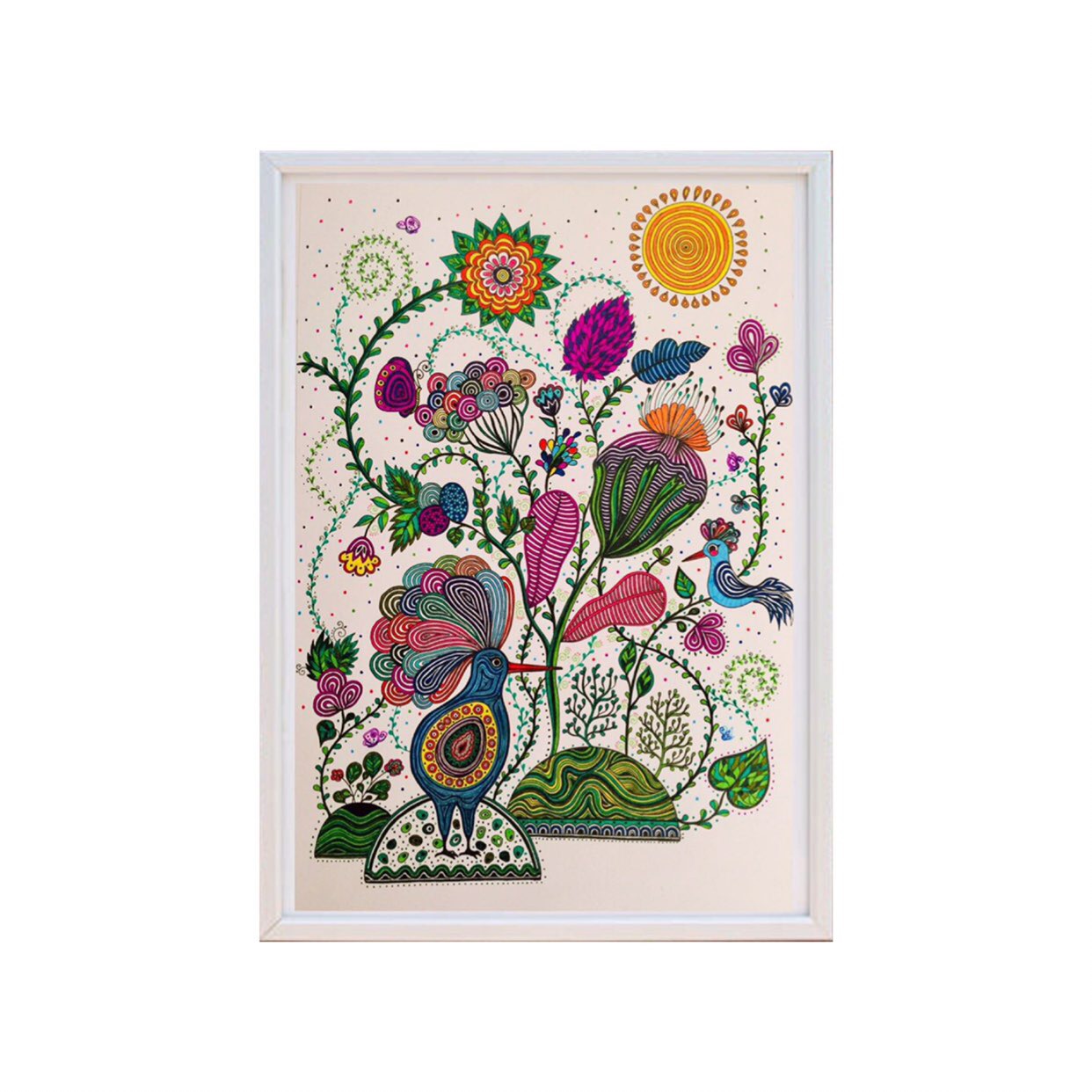 تابلو نقاشي طرح رنگارنگ