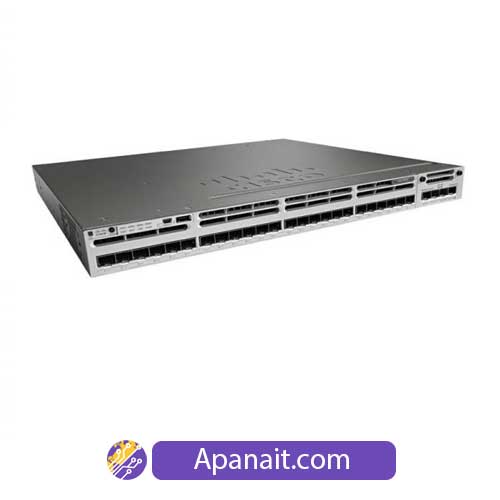 سوئیچ شبکه مدیریتی سیسکو 24 پورت WS-C3850-24S-S