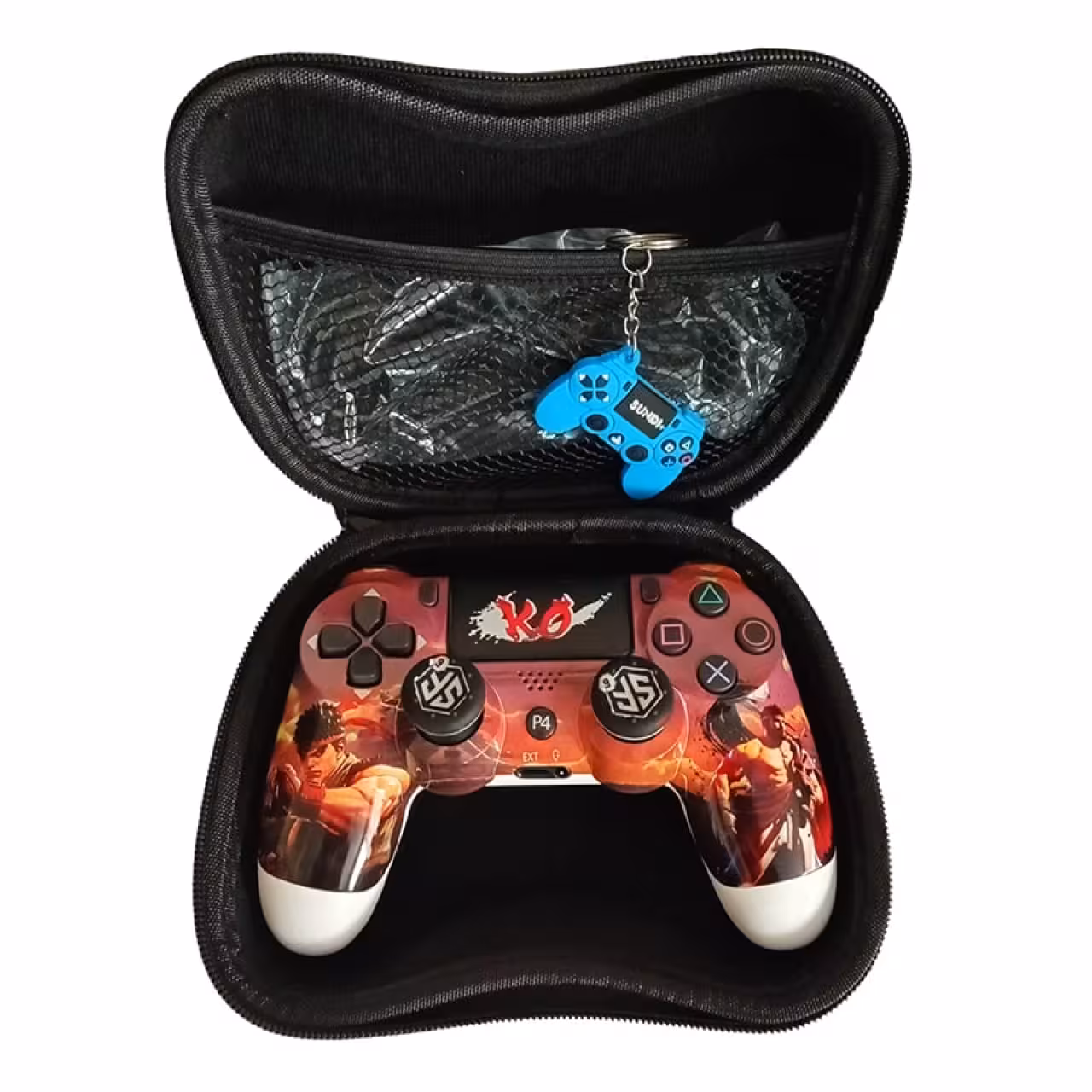 دسته PS4 به همراه ملزومات مدلPX001 PlayX طرح Street Fighter