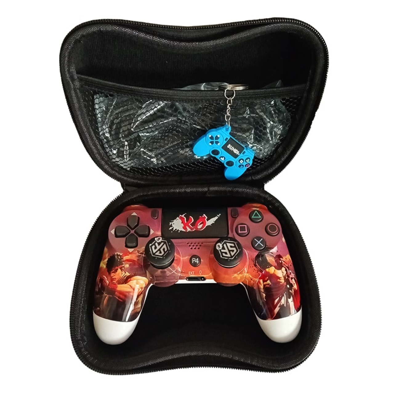 دسته PS4 به همراه ملزومات مدلPX001 PlayX طرح Street Fighter