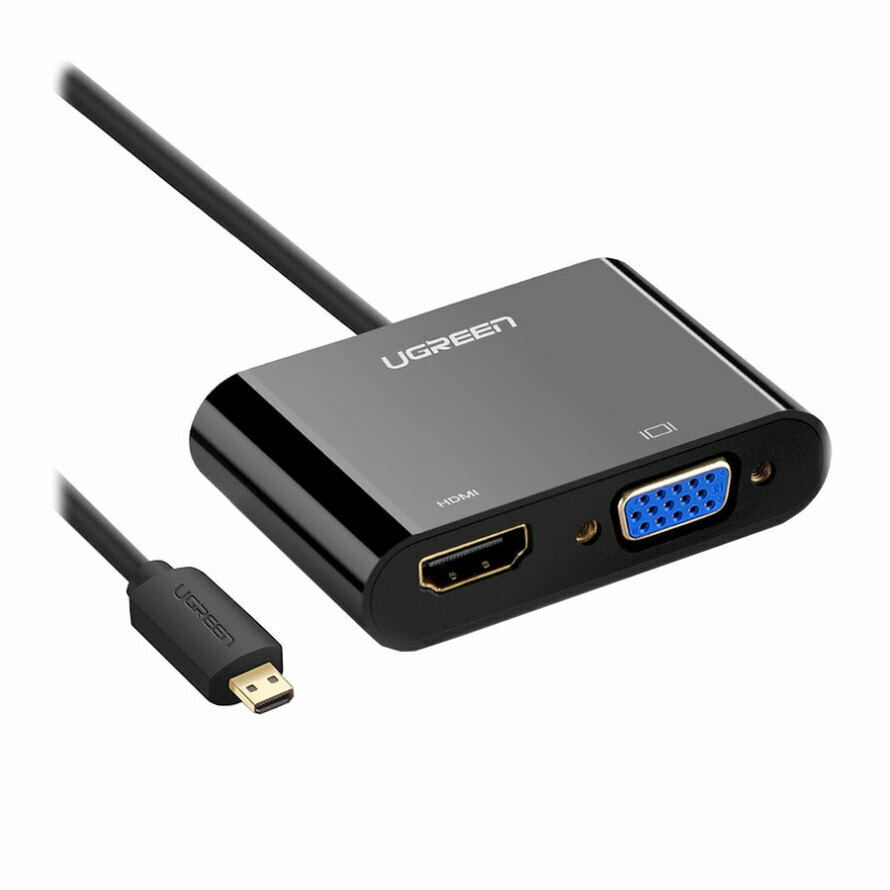 مبدل Micro HDMI به VGA/HDMI یوگرین MM115 30355