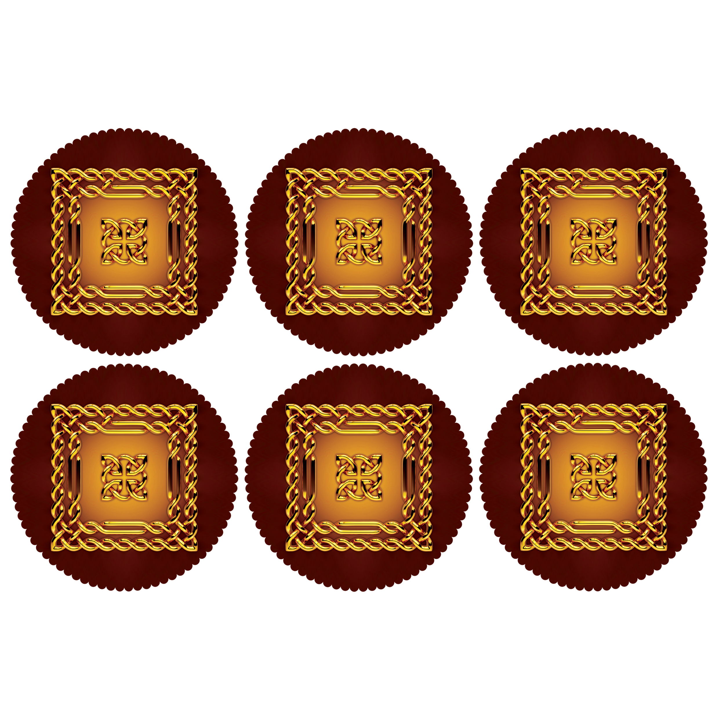 زیر لیوانی مدل C2-42144 بسته 6 عددی