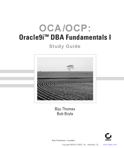 خرید و دانلود نسخه کامل کتاب OCA/OCP: Oracle9i DBA Fundamentals I Study Guide