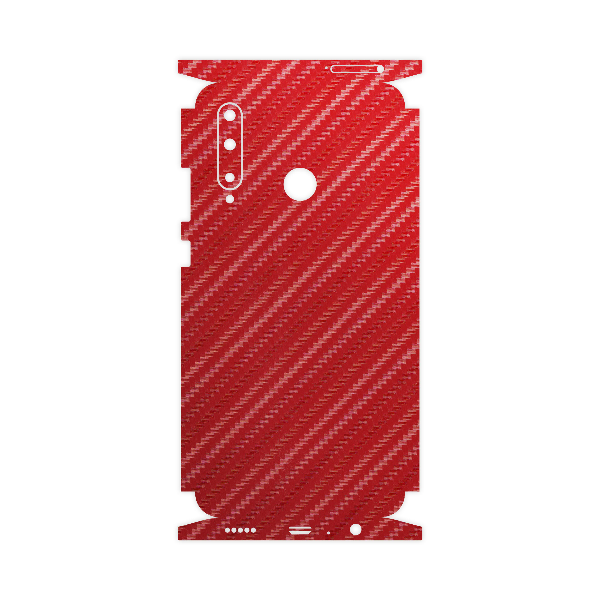 برچسب پوششی ماهوت مدل Red-Fiber-FullSkin مناسب برای گوشی موبایل آنر 20 Lite