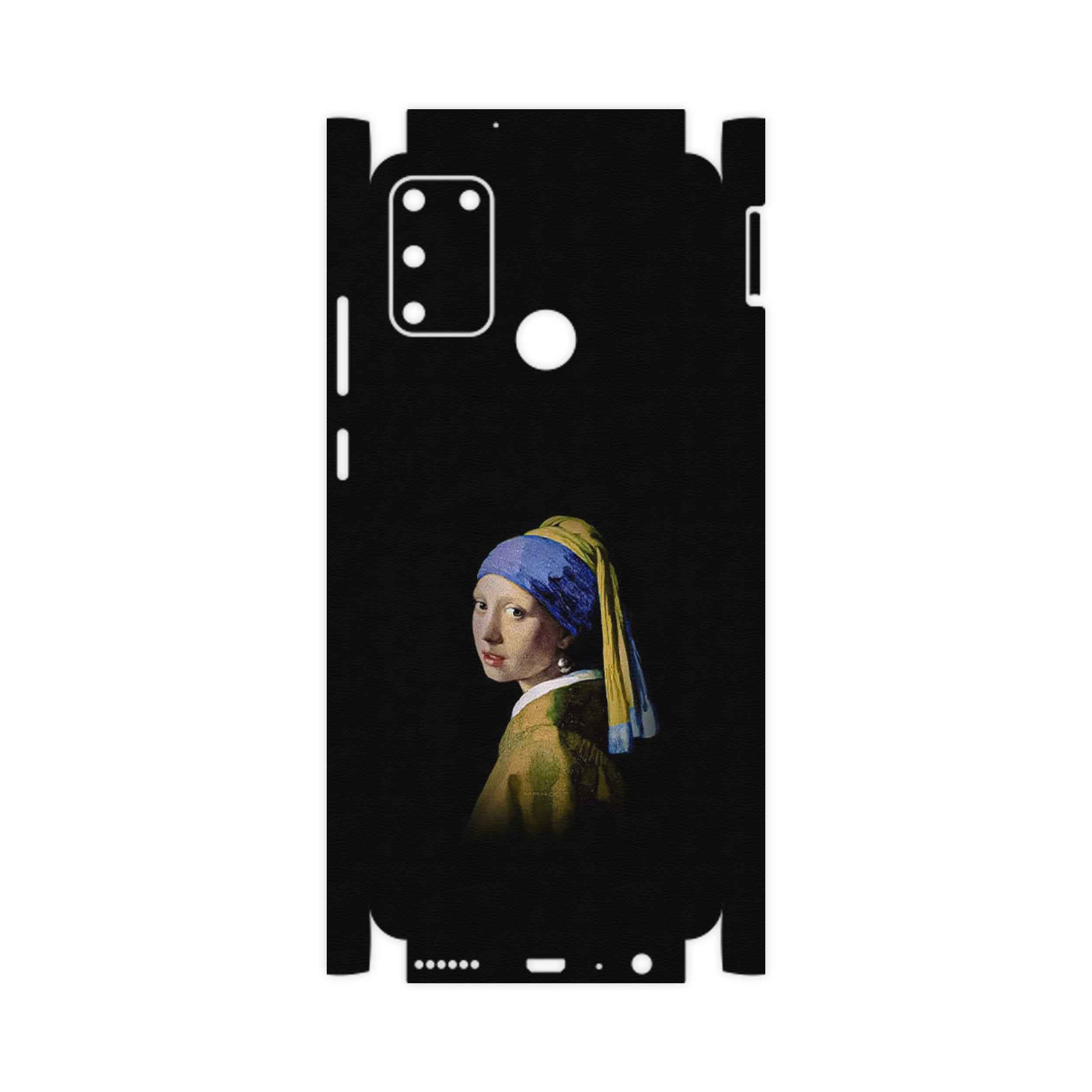 برچسب پوششی ماهوت مدل Girl with a Pearl Earring of Vermeer-FullSkin مناسب برای گوشی موبایل آنر 9A