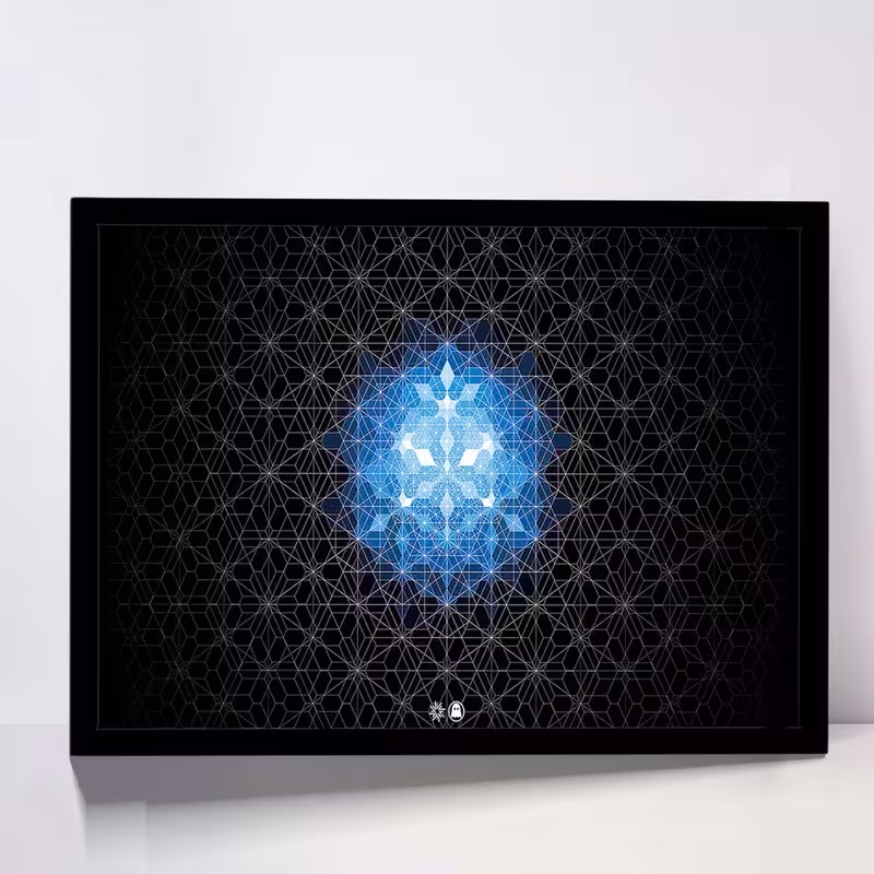 تابلو مدل geometry angels کد F-12034 | دنیای قاب
