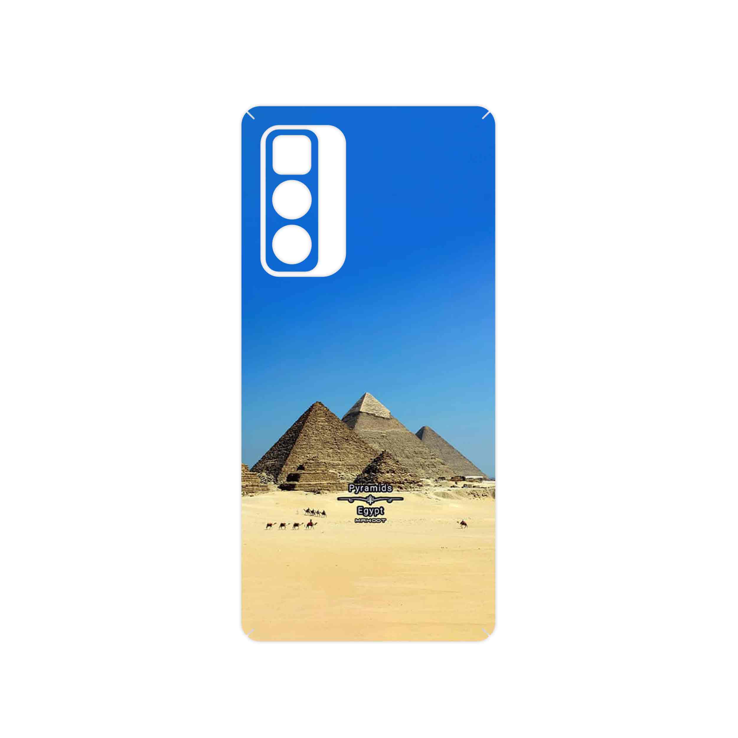 برچسب پوششی ماهوت مدل Pyramids of Egypt مناسب برای گوشی موبایل موتورولا Edge 20 Pro