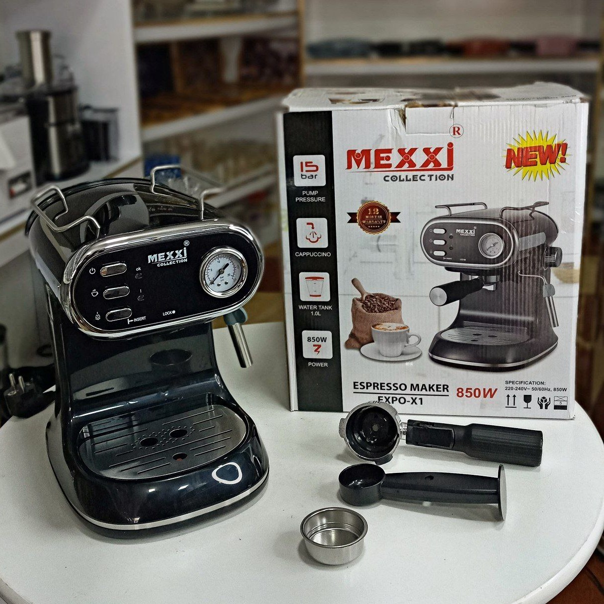 اسپرسو سازحرفه ای آمپر MEXXi  لطفا قبل ثبت موجودی بگیرید 
