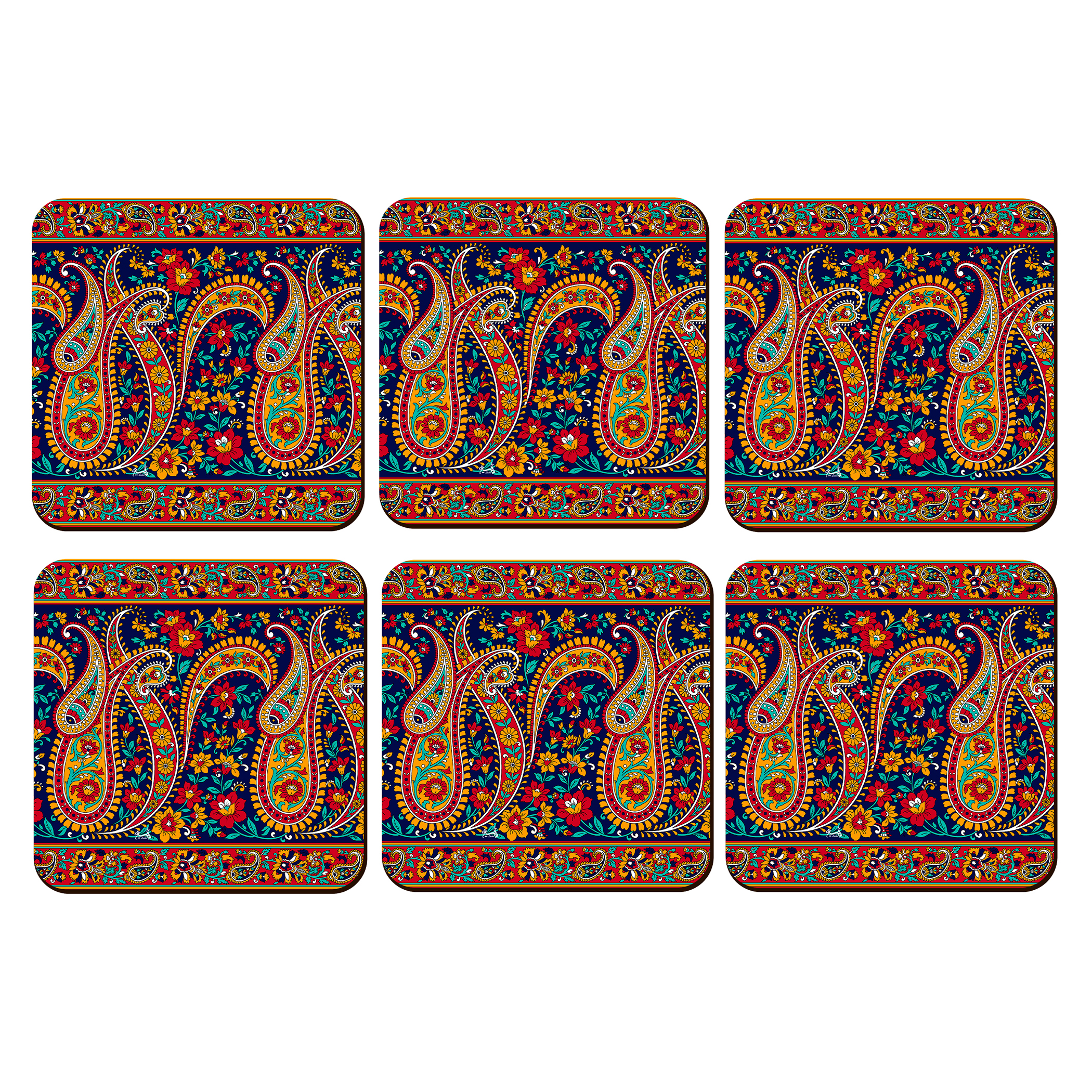 زیر لیوانی لوکسینو مدل نوشین کد Shahrad_19 مجموعه 6 عددی