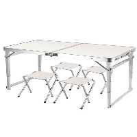 میز کمپ سفید پیک نیک تاشو فانکی چیز Funky Chairs