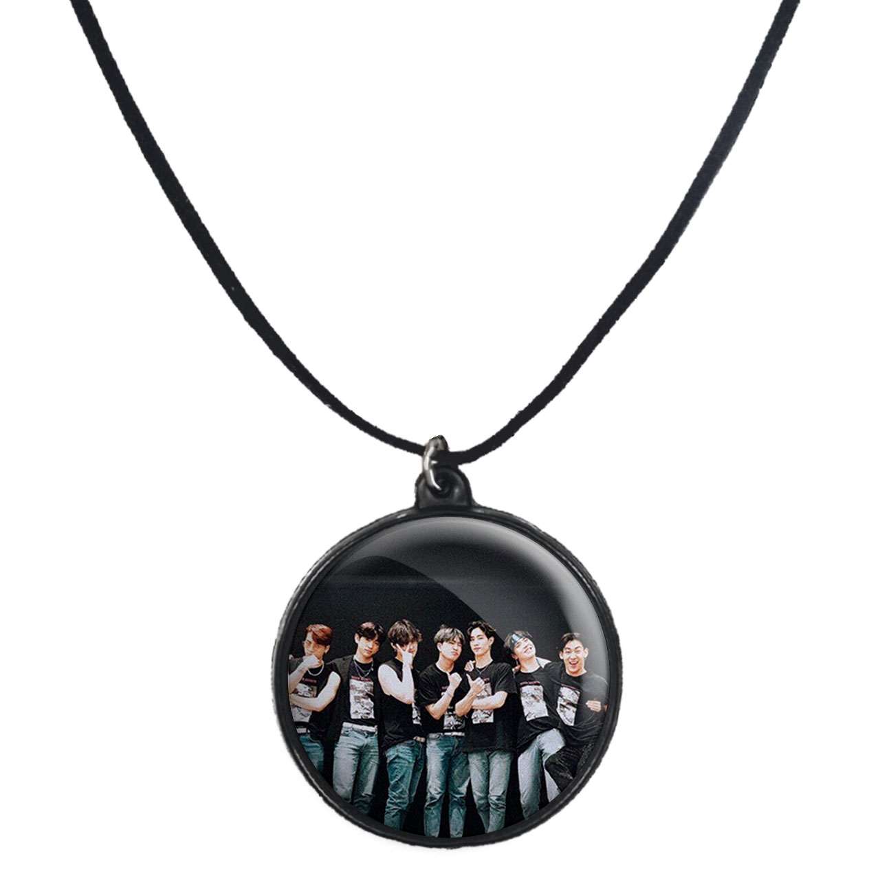 گردنبند پرمانه طرح GOT7 کد pmb.19139 مدل دو طرفه