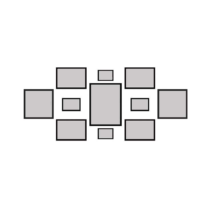 قاب عکس بکلیت مدل قاب عکس مدل 215-102 مجموعه 11 عددی