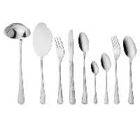 سرویس قاشق و چنگال 57 پارچه ناب استیل مدل برلین