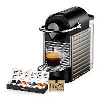 اسپرسو ساز نسپرسو پیکسی کروپس رنگ تیتانیوم مدل Pixie XN304TNL