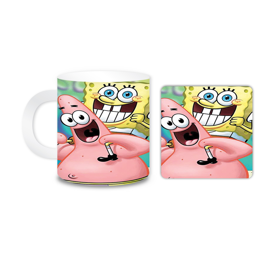 ماگ مدل ماکارون کد 1471 به همراه زیر لیوانی